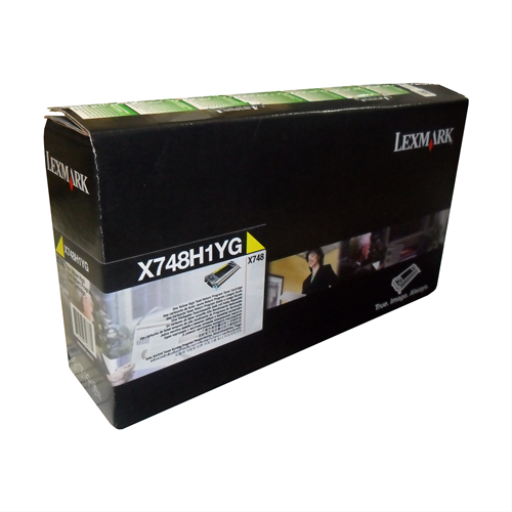 Toner Lexmark — jaune — compatible Lexmark X748, 10K pages, programme de retour, X748H1YG