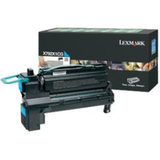 Toner Lexmark — cyan — compatible Lexmark X792, 20K pages, programme de retour, X792X1CG