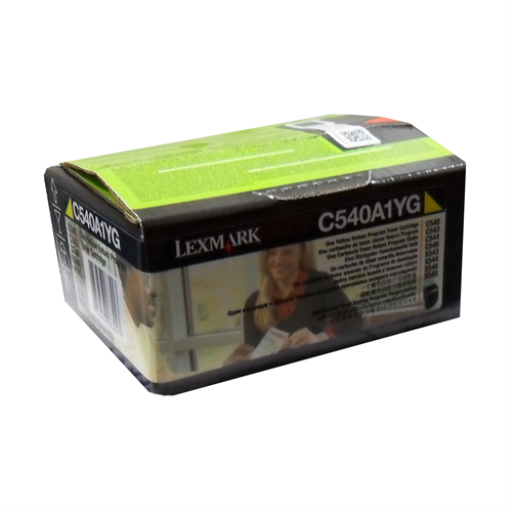 Toner Lexmark — jaune — compatible Lexmark C54x, Lexmark X54x, 1K pages, programme de retour, C540A1YG
