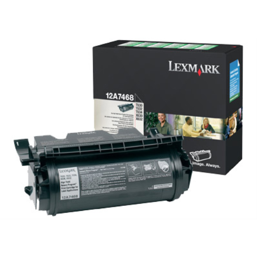 Toner Lexmark — compatible Lexmark T630, Lexmark T632, Lexmark T634, Lexmark X632 et plus, 21K pages, programme de retour, 12A7468