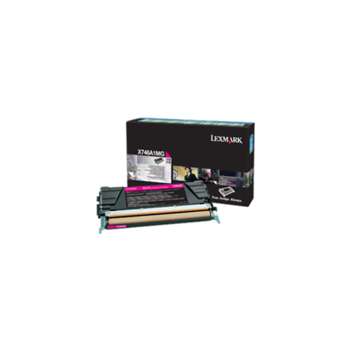 Toner Lexmark — magenta — compatible Lexmark X746, Lexmark X748, 7K pages, programme de retour, X746A1MG