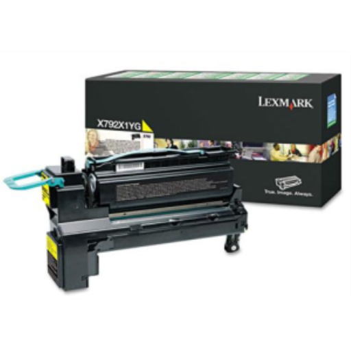 Toner Lexmark — jaune — compatible Lexmark X792, 20K pages, programme de retour, X792X1YG