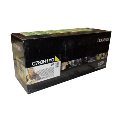 Toner Lexmark — jaune — compatible Lexmark C780, Lexmark C782, Lexmark C782XL, Lexmark X782 et plus, 10K pages, programme de retour, C780H1YG