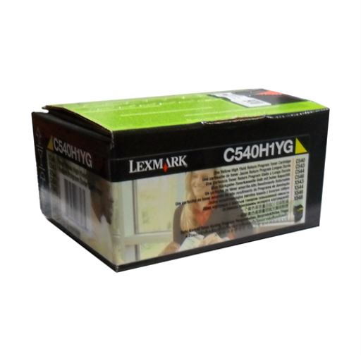 Toner Lexmark — jaune — compatible Lexmark C54x, Lexmark X54x, 2K pages, programme de retour, C540H1YG