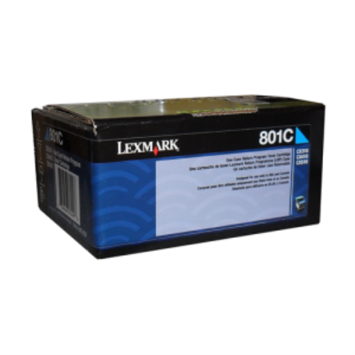 Toner Lexmark — cyan — compatible Lexmark CX310, Lexmark CX410, Lexmark CX510, 1K pages, programme de retour, 80C10C0