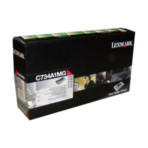 Toner Lexmark — magenta — compatible Lexmark C734, Lexmark C746, Lexmark X734, Lexmark X738 et plus, 6K pages, programme de retour, C734A1MG