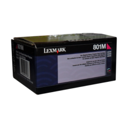 Toner Lexmark — magenta — compatible Lexmark CX310, Lexmark CX410, Lexmark CX510, 1K pages, programme de retour, 80C10M0
