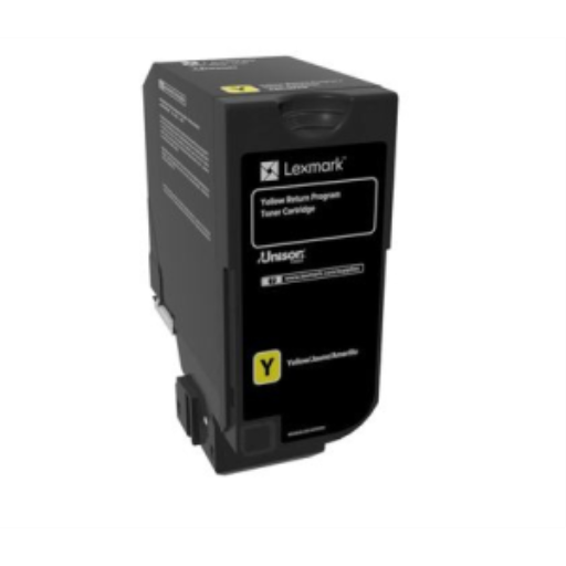 Toner Lexmark — jaune — compatible Lexmark CS720, Lexmark CS725, Lexmark CX725, 3K pages, programme de retour, 74C10Y0