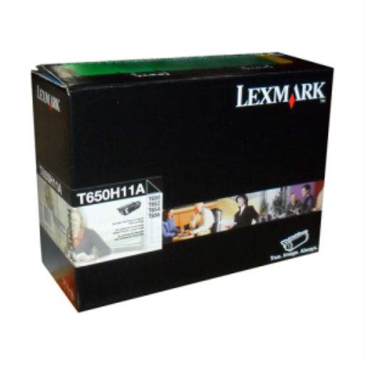 Toner Lexmark — compatible Lexmark T650, Lexmark T650H11A, Lexmark T652, Lexmark T654 et plus, 25K pages, programme de retour, T650H11A