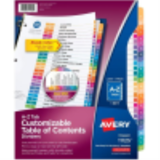 Séparateurs Avery pour cartables et documents (11125)