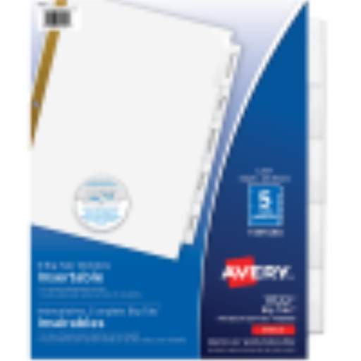 Séparateurs Avery pour cartables et documents (11122)