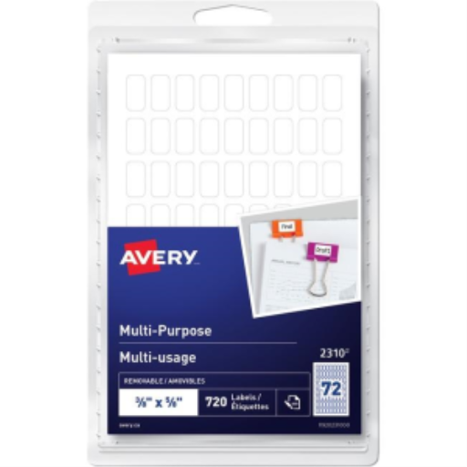 Étiquettes Avery — amovible, blanc (2310)