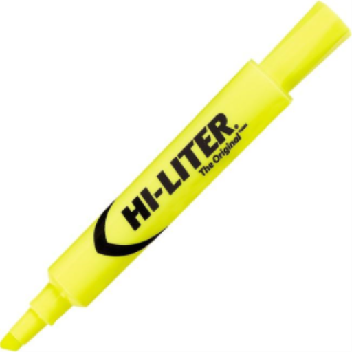 Surligneurs Avery Hi-Liter —  jaune, fluorescent (83507)