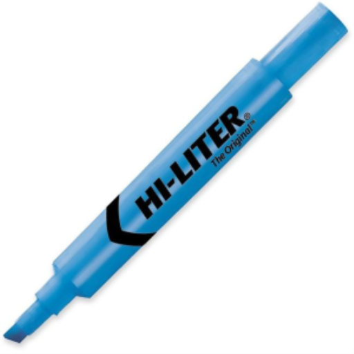 Surligneurs Avery Hi-Liter bleu fluorescent (83503)