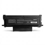 A high-resolution photo of the Xerox 006R04401 genuine black toner cartridge, centered on a pure white background. The clean, sleek matte black finish and all visible product markings from the reference are captured clearly with accurate proportions. Realistically scaled, casting a soft, natural shadow for grounding.