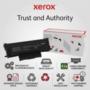 An infographic showing the Xerox 006R04401 toner, box, and key benefits.