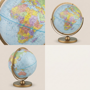 PDP image matrix showing three different views of the Replogle Pioneer Globe 12" in a grid pattern.
