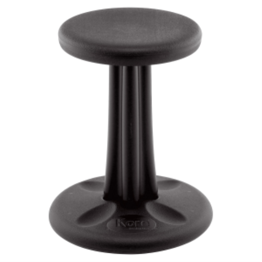 Tabouret actif Kore — 40 cm, noir