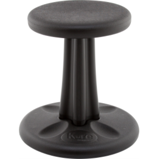 Tabouret actif Kore — 36 cm, noir