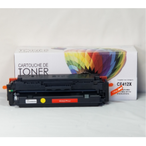 Toner compatible Balloon Brand pour HP CF412X — jaune, haute capacité, rendement 5 000 pages