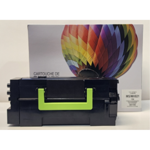 Toner compatible Balloon Brand pour Lexmark 58D1H00 — noir, haute capacité, rendement 15 000 pages
