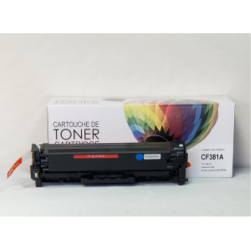 Toner compatible Balloon Brand pour HP CF381A — cyan