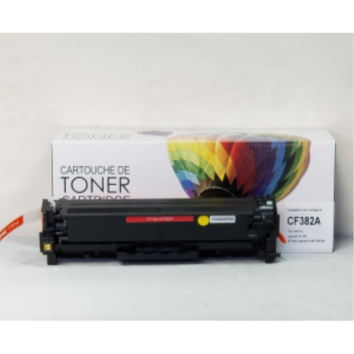 Toner compatible Balloon Brand pour HP CF382A — jaune
