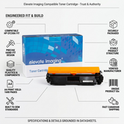 Trust & authority infographic for Elevate Imaging's compatible HP CF230A toner cartdige.