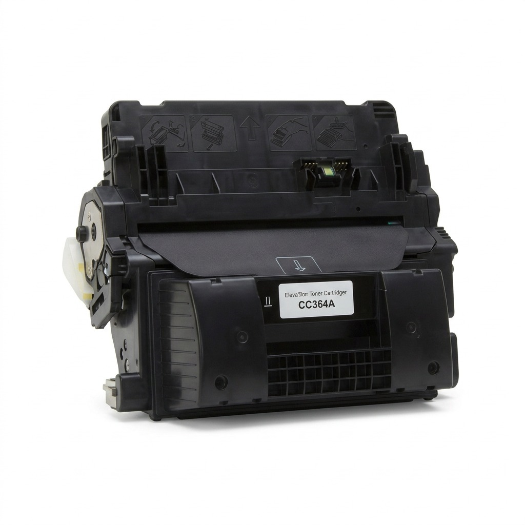 Pure high-resolution product image of an Elevate Imaging compatible CC364A toner cartridge, centered on a white background.