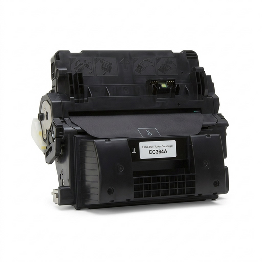 Pure high-resolution product image of an Elevate Imaging compatible CC364A toner cartridge, centered on a white background.
