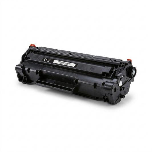 A clean, high-resolution hero shot of an Elevate Imaging compatible Brother TN760 monochrome laser toner cartridge on a pure white background.