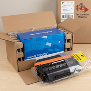 Unboxing a secure shipment of the Elevate toner, featuring rugged internal cushions.