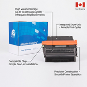 A feature graphic showcasing the product with clear callouts translating high yield and integrated components into uptime benefits.