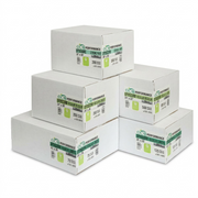 A crisp white cardboard box for Inteplast Group W. Ralston EP2022RB 20X22 black liners, featuring key product labels on a pure white background.