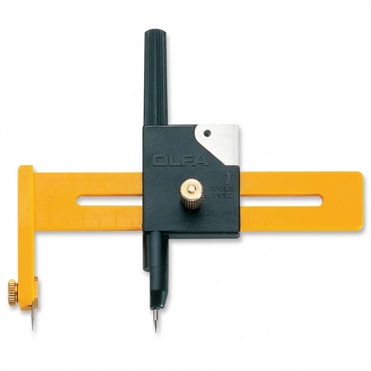 High-resolution hero shot of the Olfa CMP-1 Compass Circle Cutter on a white background.