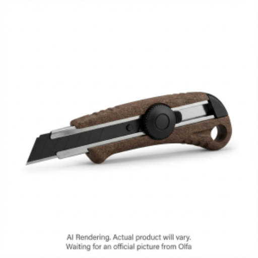 Couteau utilitaire OLFA WD-L — 18 mm, verrouillage à cliquet, composite de bois