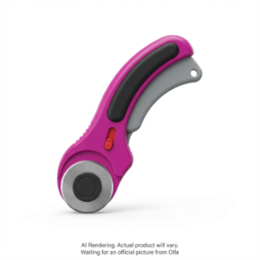 Couteau rotatif OLFA RTY-2/DX/MAG — 45 mm, ergonomique, magenta