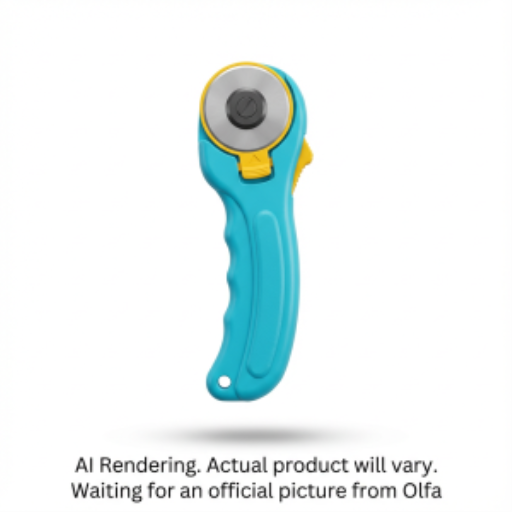 Couteau rotatif OLFA RTY-2/C — 45 mm, changement rapide, aqua
