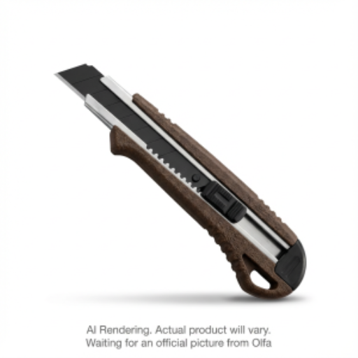Couteau utilitaire OLFA WD-AL — 18 mm, auto-bloquant, composite de bois