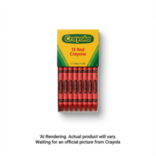 Crayons Crayola en vrac — rouge, paquet de 12