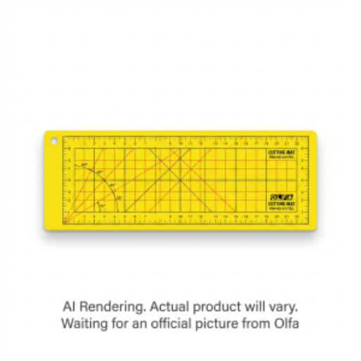 Tapis de coupe rotatif double face OLFA RM-HG-01 — 6 x 18 po, jaune