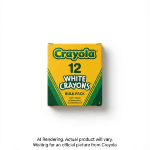 Crayons Crayola en vrac — blanc, boîte de 12