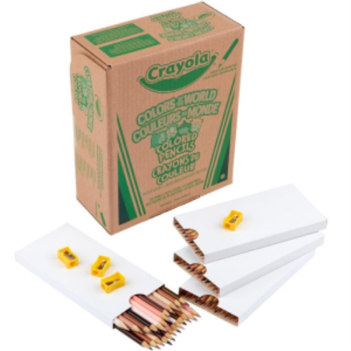 Crayons de couleur Crayola Colors of the World — 240 crayons
