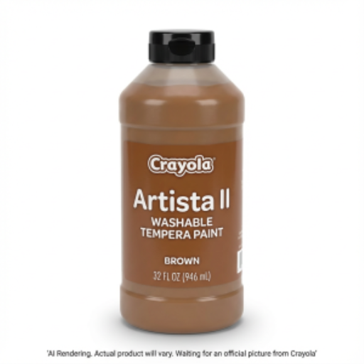 Peinture tempera lavable Crayola — brun, 946 ml