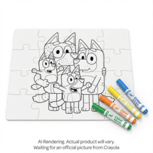 Ensemble casse-tête Bluey Crayola