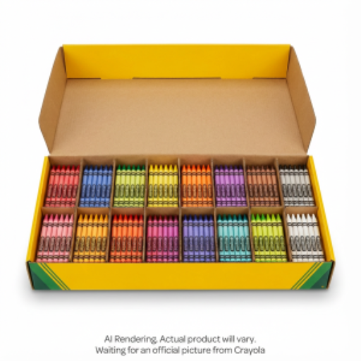 Crayons Crayola réguliers — 800 crayons, 16 couleurs