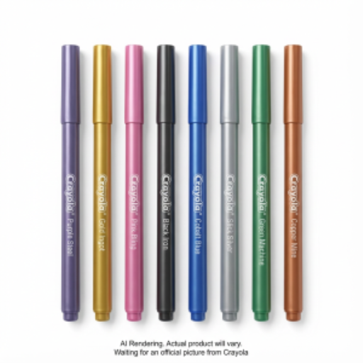 Marqueurs métalliques Crayola — 8 couleurs