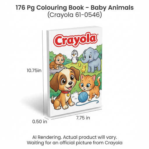 Livre de coloriage Crayola — bébés animaux, 176 pages