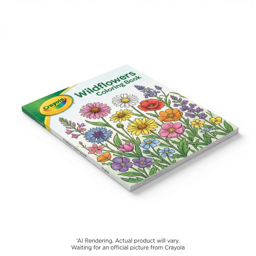 Livre de coloriage Crayola — fleurs sauvages, 40 pages