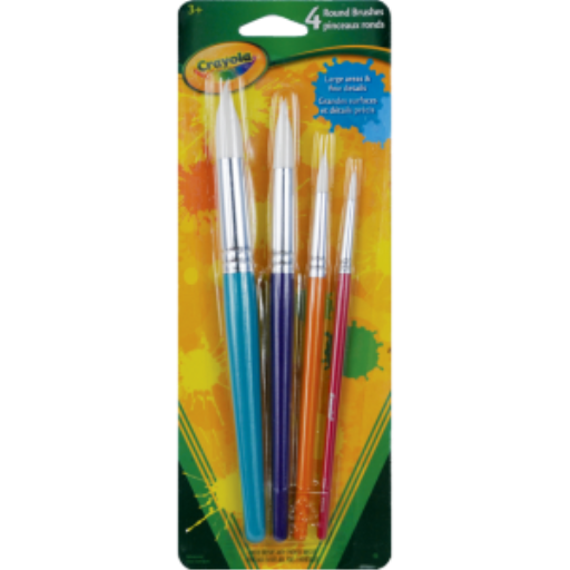 Pinceaux ronds Crayola — 4 pièces